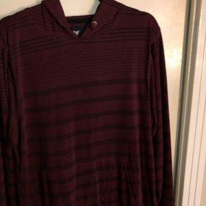 Maroon stripped hoodie